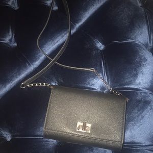 Prince & fox Black saffiano crossbody